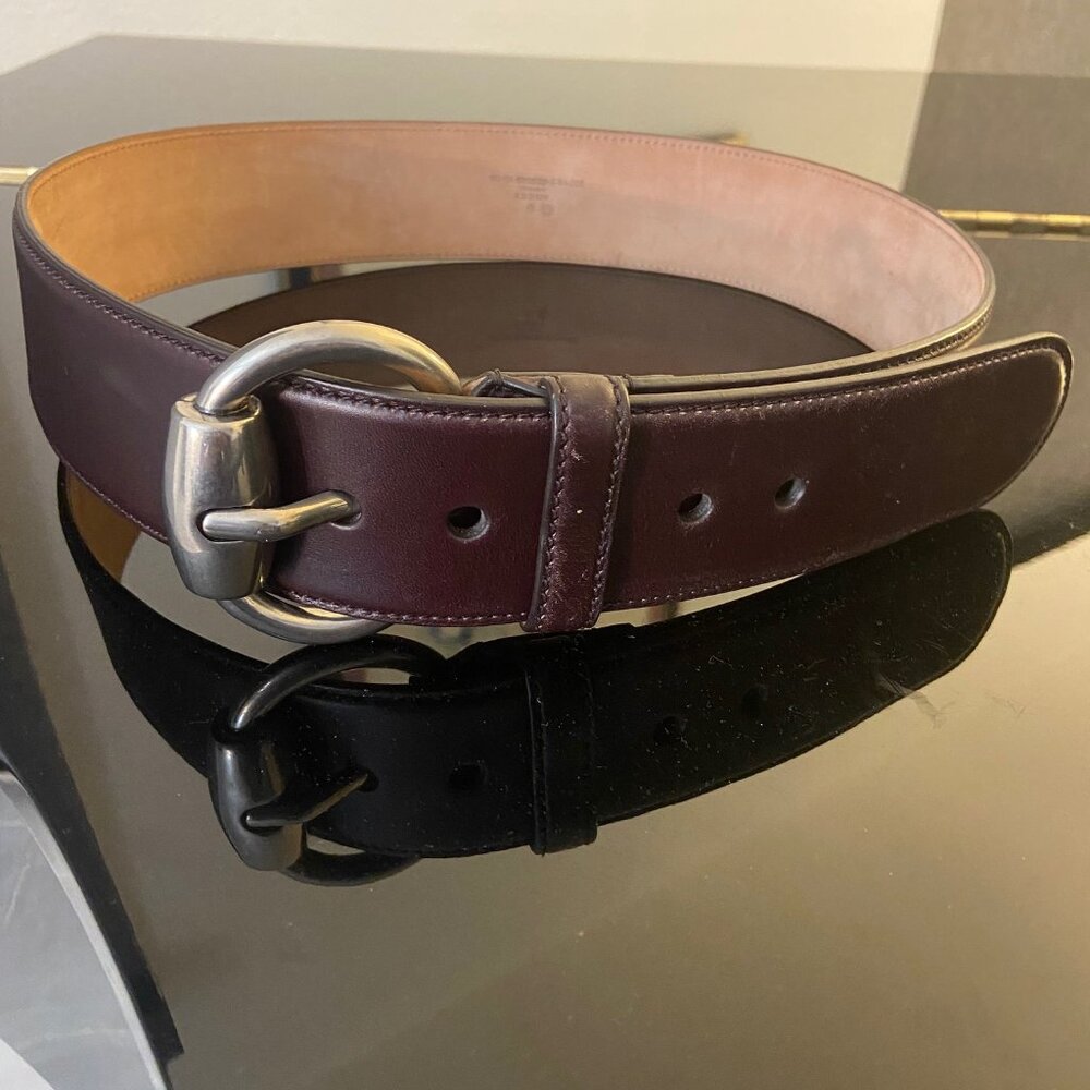 VINTAGE NWOT WOMEN BROWN LEATHER GUCCI BELT - SIZE M